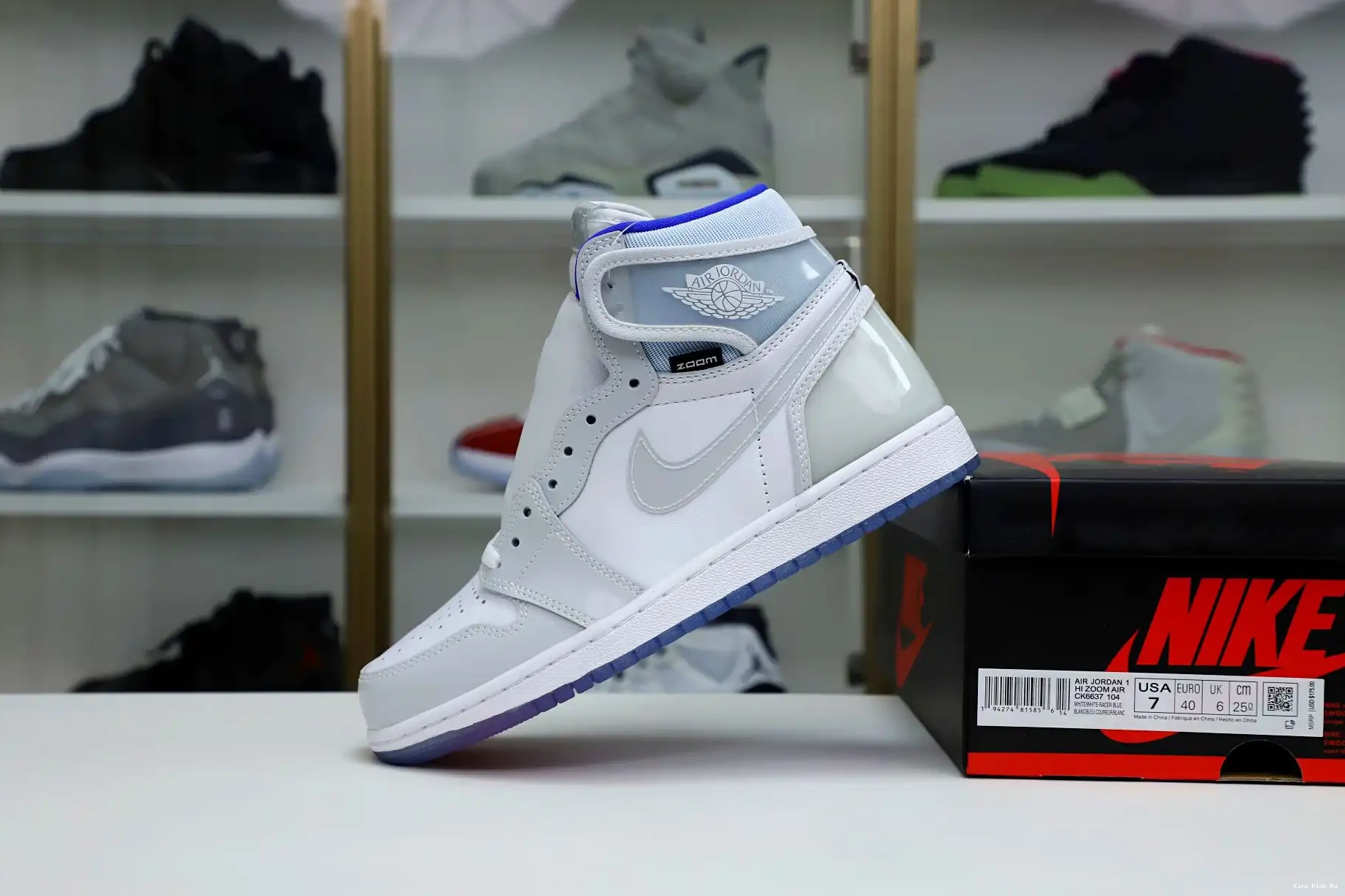 1 ZOOM JORDAN HIGH AIR Kimikick BLUE' 'RACER 0526